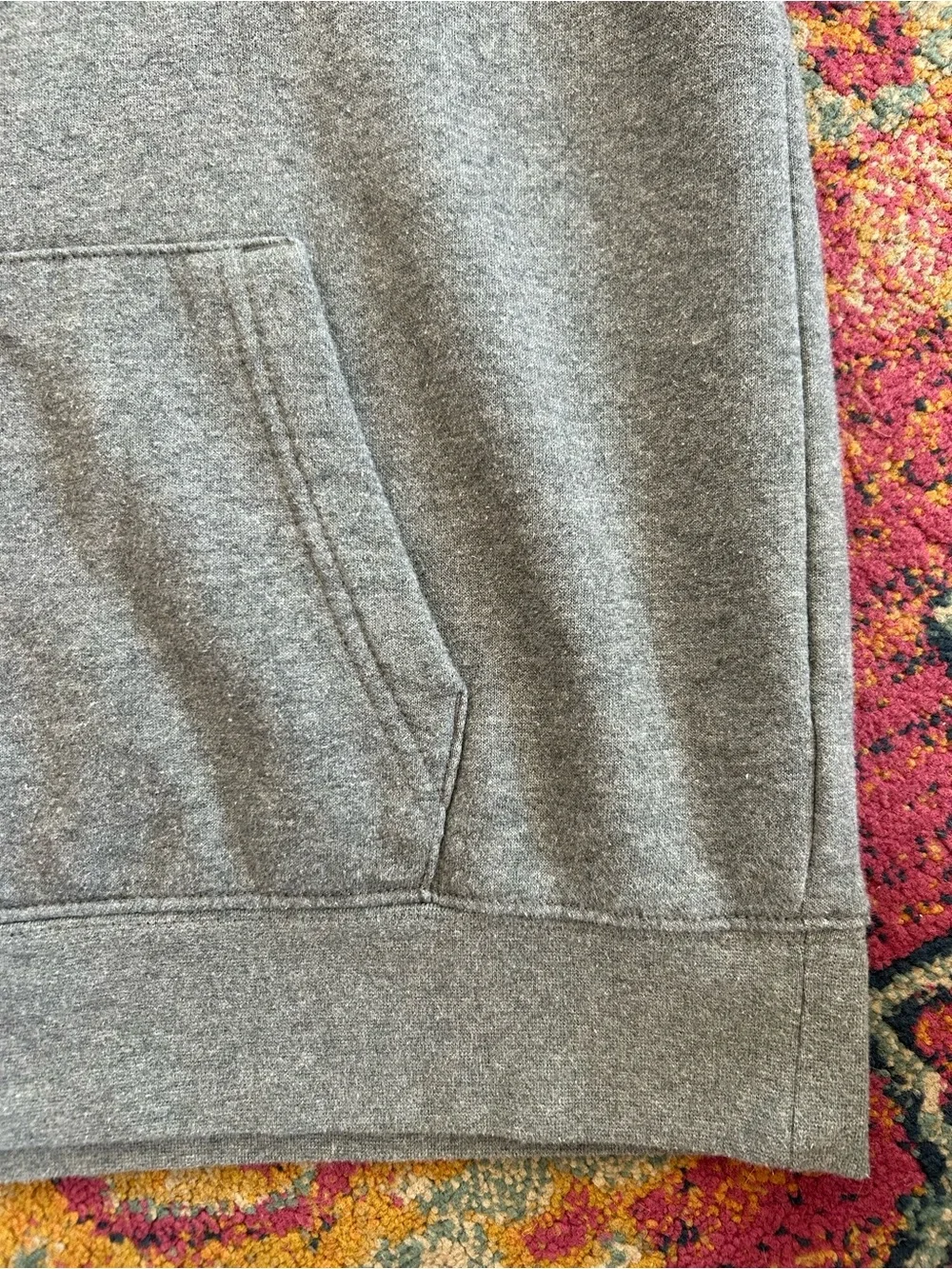 Nike | Youth Jordan Heather Grey Pullover Hoodie Black Jordan Logo Sz XL(13-15)